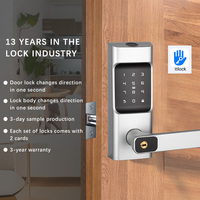 Sistema de Cerradura Inteligente Ttlock Tenon, Aleación de Aluminio, Puerta de Madera, Entrada Biométrica con Código, Tarjeta IC, Cerradura Digital con Llave para el Hogar, Wi-Fi en la Nube