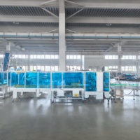 Línea de Ensamblaje Automática de Alta Velocidad LWT para Empaque de Cartones, Formadora de Cajas, Plegadora, Selladora, Etiquetadora Envolvente, 480 CPH, Acero Inoxidable, Papel y Lámina