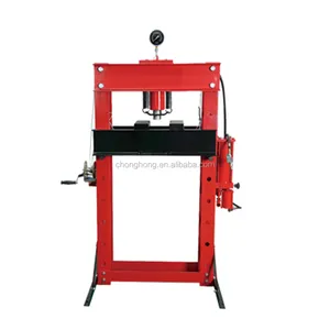 Hydraulic Shop Press with Gauge for Parts Straightening Bending and Pressing