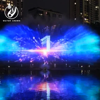 3D Outdoor Custom ized Water Movie Leinwand Projektor Brunnen Musical Dancing Water Show