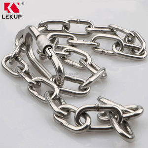 Cadena de Eslabones de Seguridad, Cadena Metálica DIN764 de Acero Inoxidable Soldada, para Acampar al Aire Libre, Colgar, Tirar y Remolcar - Product Image 4