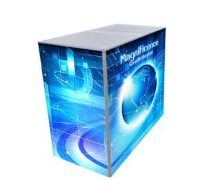 Comptoirs de stand de salon à LED support en tissu équipement d'exposition professionnel affichage <span class=keywords><strong>pliable</strong></span> compteur de spectacle d'événements à LED - Product Image 3