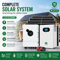Kit solaire domestique 5kW 10kW 30kW, système solaire hors réseau pour maison, panneaux solaires complets avec batterie au lithium
