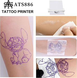 เครื่องพิมพ์ลายสักแบบพกพาไร้สาย สแตนเลสสตีล สำหรับถ่ายโอนลายสักลงบนผิว - Product Image 5