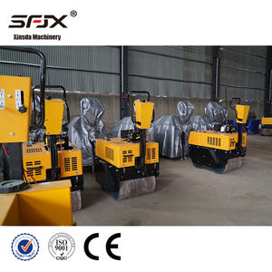 Offre Spéciale piéton Double tambour rouleau bébé vibrant rouleau de route marche derrière rouleau - Product Image 5