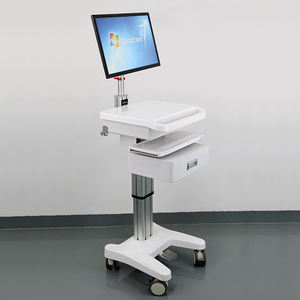 Chariot médical réglable, adapté aux rondes en salle d'hôpital, aux chariots pour ordinateurs portables et aux chariots de travail pour l'information. - Product Image 2