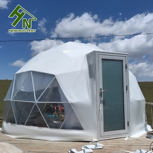 Tente dôme de <span class=keywords><strong>camping</strong></span> en PVC imperméable 4 saisons, durable, luxe, préfabriquée, pour glamping, maison dôme géodésique - Product Image 1