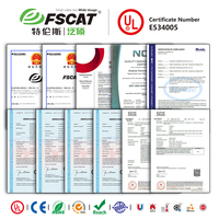 FSCAT W30XH30mm Goulotte de câblage en PVC sans halogène anti-UV 2m à dents fines ouvertes, ignifuge 94V-0 pour le contrôle