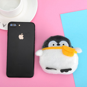 Wholesale Kawaii Penguin Plush Keychains Soft Zipper Coin Purse <strong>Mini</strong> Wallet Lipstick <strong>Envelope</strong> Data Cable Bag Toys Accessories - Product Image 3