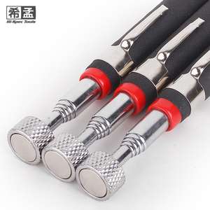 Outil de ramassage magnétique Hi-Spec Tools 8 lb, tige extensible, réparation automobile, acier inoxydable, pour vis et pièces - Product Image 1