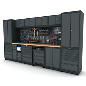 Banc de travail métallique robuste de haute qualité, conception modulaire pour usage industriel en atelier, composants essentiels pour moteur à roulement, garantie 3 ans - Product Image 1