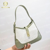 1.2MM PU doux au toucher velouté Crocodile gaufrage Texture cuir synthétique pour la fabrication de sac à main portefeuille