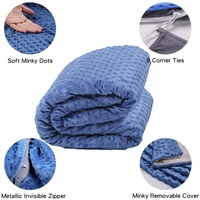 Couverture lestée tissée unie à succès pour adultes, couleur et poids personnalisés, prête pour la maison, l'avion et les voyages