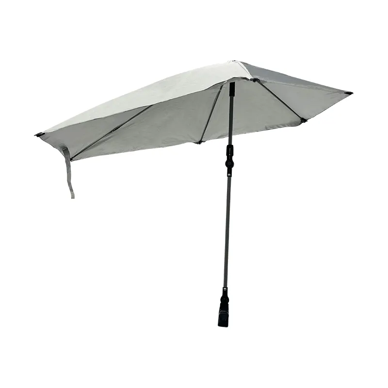 卸売カスタムロゴ折りたたみ調節可能なクランプ傘ゴルフ屋外チェア傘ビーチキャンプチェア傘