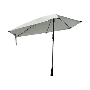 도매 맞춤 로고 접이식 조절 클램프 우산 골프 야외 의자 우산 비치 캠핑 의자 우산