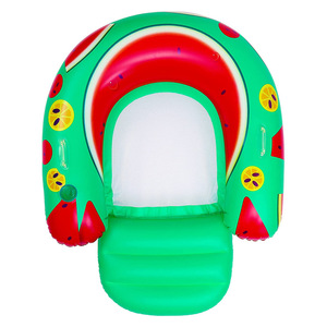 Water Swimming watermelon floats <b>Circle</b> U-shaped <b>ring</b> lounger Inflatable Underarm Swimming <b>Circle</b> Adult Inflatable Float Bar - Product Image 5