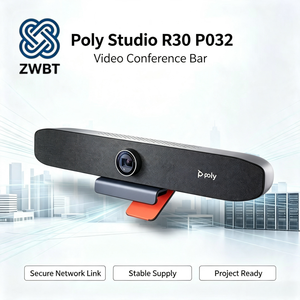Poly <span class=keywords><strong>Studio</strong></span> R30 P032 Videocamera 4K con Zoom Digitale 5X, Tracciamento AI, Microfono e Altoparlante Integrati per Piccole Sale Riunioni - Product Image 1