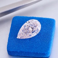 Joyería Zhuomei, Diamante Suelto Cultivado en Laboratorio con Certificación IGI, Corte Pera Blanco, Claridad VVS, Color D, 1ct-3ct, Corte Excelente para Joyería