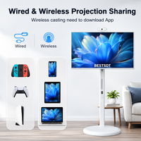 Moniteur portable 27 pouces, écran interactif intelligent avec écran tactile Android et batterie, fournisseur OEM ODM d'usine