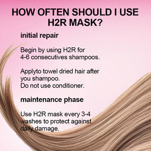 Perawatan Rambut Organik Label Pribadi Kondisioner Tanpa Bilas Mengembalikan Kerusakan Akibat Panas untuk Semua Jenis Rambut Perawatan Tanpa Bilas Masker Rambut H2R - Product Image 5