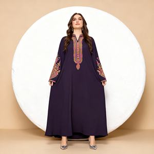 Luxury Embroidery Polyester Abaya Dress for Muslim Women Premium Custom Made Wholesale ODM - Product Image 4