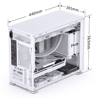 Marka yeni kılıf Jonsbo D31 beyaz RGB Rgb hayranları ile orta kule Pc durumda oyun