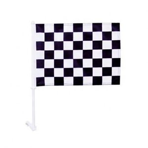 Venta al por Mayor de Banderas para Ventana de Auto de 12x18 Pulgadas, Económicas, 100% Poliéster, de Una o Dos Caras, con Impresión de Logotipo Personalizado y Asta - Product Image 3