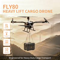 Drone Octocoptère Sanmoo FLY80 à charge lourde, châssis en fibre de carbone pliable, UAV industriel pour la construction et le levage