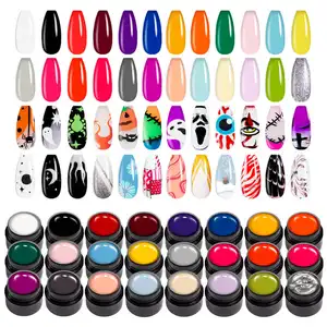 Personalizado 26 <span class=keywords><strong>colores</strong></span> 5ml alto pigmento <span class=keywords><strong>semipermanente</strong></span> Soak Off UV LED sin toallita <span class=keywords><strong>pintura</strong></span> esmalte <span class=keywords><strong>de</strong></span> uñas <span class=keywords><strong>pintura</strong></span> Gel - Product Image 1