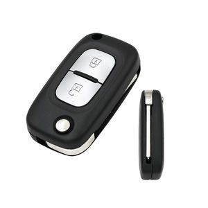 Coque de Clé Plip Télécommande Pliable <span class=keywords><strong>2</strong></span> Boutons 433MHz PCF7961A ID46 pour Renault Clio III Kangoo Master <span class=keywords><strong>Twingo</strong></span> (2006-2016) - Product Image 1
