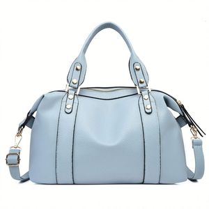 Cute Plush Autumn Winter Fur Handbag <b>Sweet</b> Beauty Satchel Purse Set Imitation Rabbit Faux Fur Zip <b>Bag</b> For Women - Product Image 5