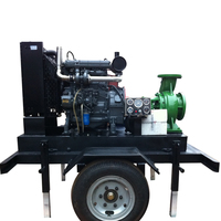 Pompe à eau centrifuge de PTO de pompe multicellulaire de tête horizontale de 200m entraînée par moteur diesel à haute pression pour le tracteur pour les eaux usées