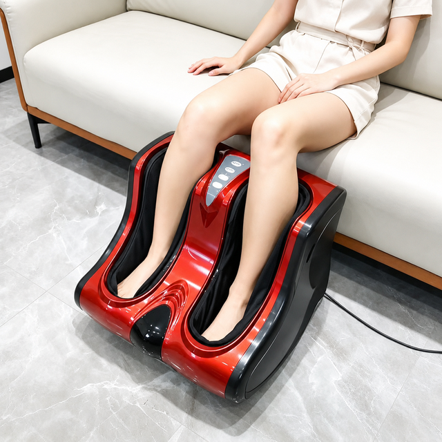 Best Electric Deluxe Shiatsu Machine Heated Heel Roller for Healthy Calf and Foot Massager Vibrating Leg Body Massager