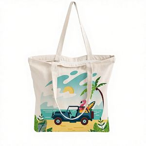 Promotional <b>Travel</b> Large Designer Cute Custom Logo Print Size Washable Durable Blank <b>Tote</b> Cotton Shopping Canvas Bag - Product Image 1