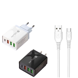 Carga rápida 36w Pd + Qc3.0 <span class=keywords><strong>2</strong></span> Usb Eu Us Plug Usb Carga rápida Tipo C con cable de carga rápida - Product Image 2