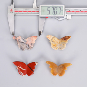 Bán buôn tinh thể tự nhiên <span class=keywords><strong>3D</strong></span> cánh bướm bức tượng chữa bệnh đá quý Tay Chạm Khắc Thủ công mỹ nghệ trang trí cho trang trí nội thất Quà Tặng - Product Image 3