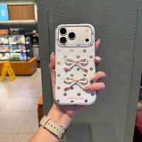Étui de téléphone DIY à pois fait main pour iPhone 18 Pro Max, coque de téléphone portable, design mignon avec protection à 360 degrés, pour filles