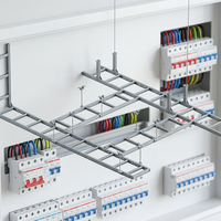 Plateau d'échelle en alliage d'aluminium anodisé avec capacité de charge de 100 à 300 kg, dimensions personnalisables pour la gestion des câbles industriels et de télécommunications
