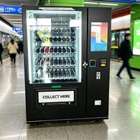 Distributeur automatique de boissons et de collations à prix de gros avec lecteur de pièces, billets et cartes