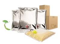 Sacs sous vide aseptiques laminés de grande capacité 10L, type bib bag, pour jus, eau, huile, vin rouge, eau minérale, champagne