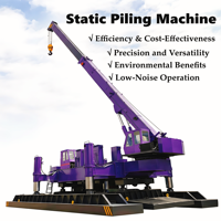 Machine de forage de pieux hydraulique statique avec opérations de serrage, levage, pressage et déplacement automatiques