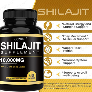 LDJ OEM produttore Shilajit capsule integratore 1000mg elevata purezza massima forza per adulti supporto energetico spinta minerale - Product Image 4