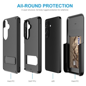 เคสโทรศัพท์กันกระแทกแบบ 3-in-1 สำหรับเล่นกีฬา พร้อมที่ใส่บัตรและคลิปหนีบเข็มขัด สำหรับ Samsung Galaxy S26 - Product Image 4
