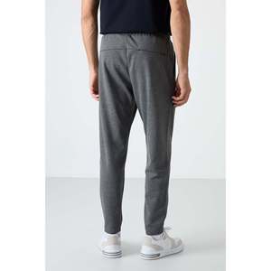Pantalon de jogging Tommylife pour homme, coupe confortable, taille élastique, respirant, décontracté, anthracite mélangé - Product Image 2