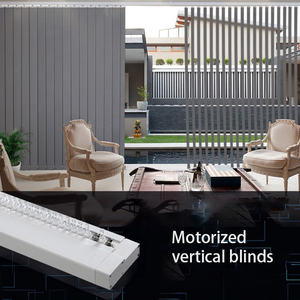 ستائر كهربائية ذكية عالية الجودة بمحركات ، ستائر عمودية بمحرك للتحكم عن بعد ، ستائر منخفضة - Product Image 2