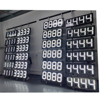 88.88 LED station-service panneau d'affichage numérique numéro de prix avec cote IP65 et contrôle d'application pour panneau de pylône extérieur