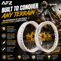 Jeu de roues à rayons Supermoto 17 pouces 3.5x17 & 4.25x17, finition peinture éclaboussée, moyeu et jante anodisés CNC pour kit Sur-Ron Ultra Bee Motard