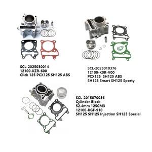 12100-KZR-<span class=keywords><strong>600</strong></span> 52.4mm bloc-cylindres avec joint de segment de piston Kit de cylindre pour Click 125 PCX 125 SH Vario 125 <span class=keywords><strong>CBS</strong></span> - Product Image 2