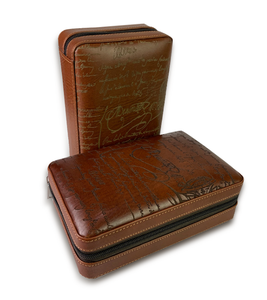 Humidor de Cigarros de Cuero Vanace OEM, Caja de Madera de Cedro para Viajes, Hogar, Oficina y Colección de Regalos - Product Image 1