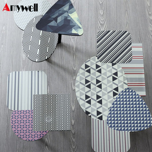 <span class=keywords><strong>Tavolino</strong></span> da Caffè Amywell Ignifugo e Impermeabile, Moderno per Soggiorno, in Laminato Compatto HPL, Rotondo in Legno Monocolore - Product Image 2